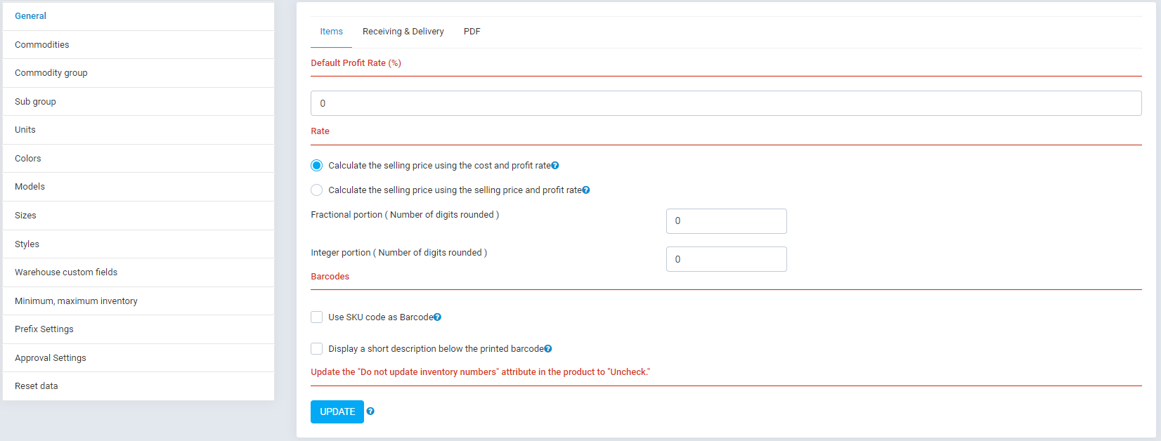 Settings & Configuration