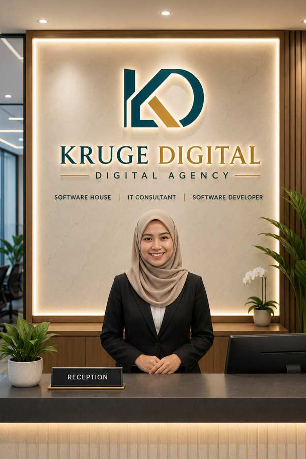 Tim solusi digital Kruge.co.id — website, aplikasi, konsultan IT Jakarta Tangerang