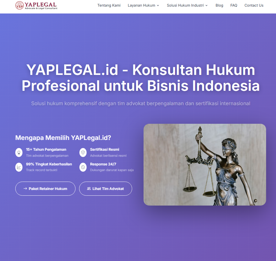 YAPLEGAL.id - Website Konsultan Hukum